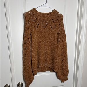 Madewell Warm Brown Crew Neck Sweater